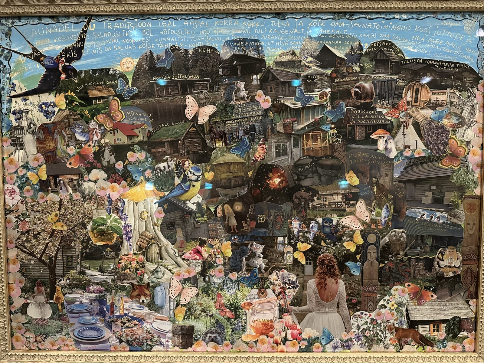 Kollaaž saunapiltidest