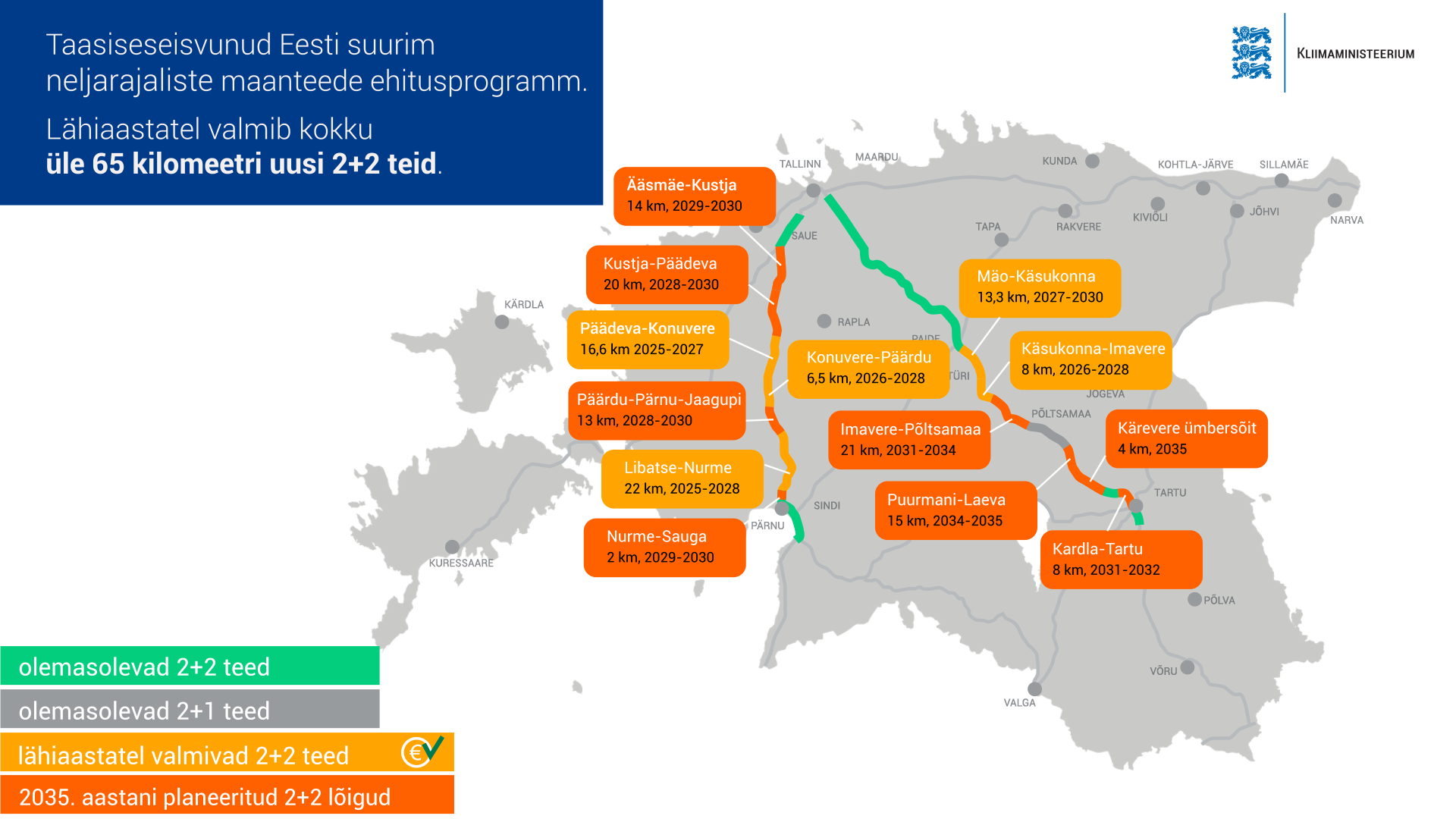 Riikliku teehoiukava 2026-29 kaart